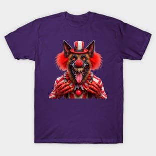 Scary Doggie Clown T-Shirt